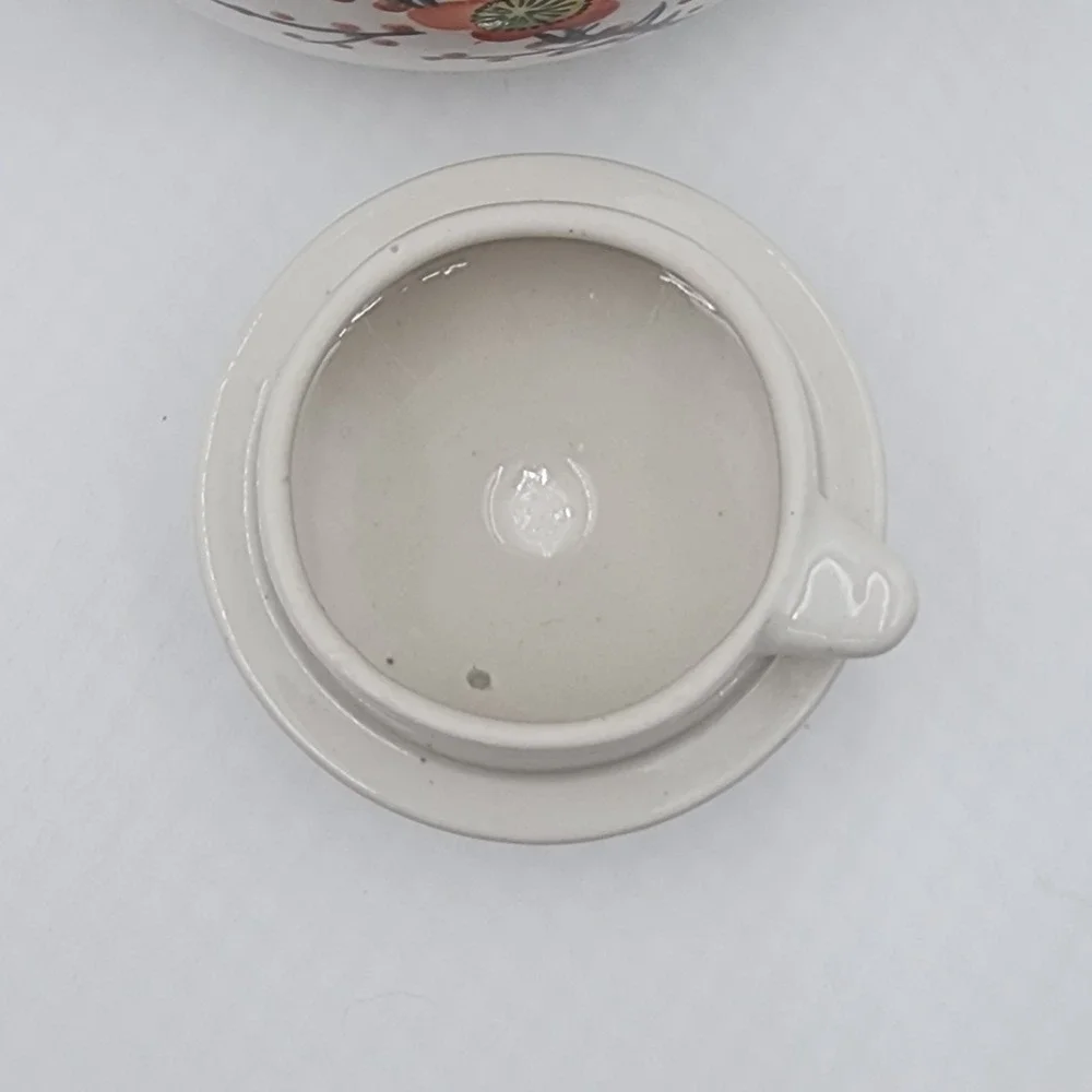 Occupied Japan Cherry Blossom Teapot SGK Art Deco Hand Painted Beautiful